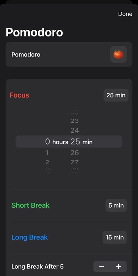 pomodoro technique app, pomodoro